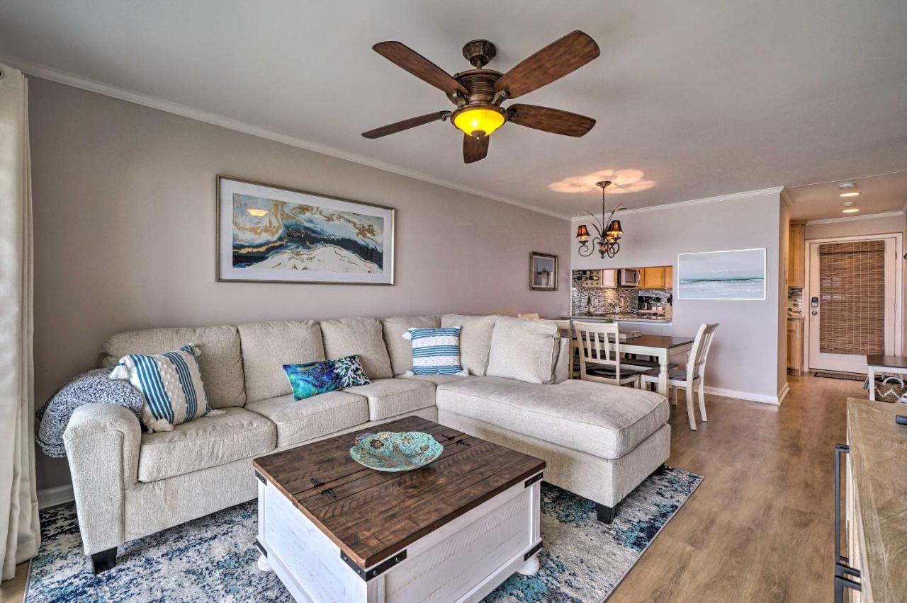 Beachfront Condo With Unobstructed Ocean Views! Oak Island Dış mekan fotoğraf
